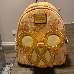 NWT Disney Parks Pretzel Loungefly Backpack